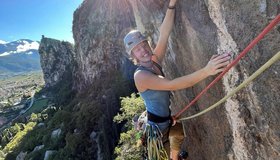 Start in die 3. Seillänge, Foto: Leonie Filz