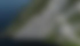 Die Wand der Spiaggia delle Lucertole