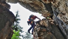 Start in die 1. Seillänge