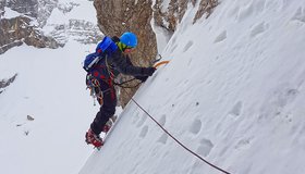 Auf einem der Schneefelder