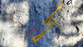 Klettergarten Tuffbad - die meisten Routen sind angeschrieben.