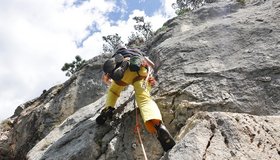 Start in die 7. Seillänge