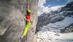 Daniel Gebel in der Route "Hands Down"