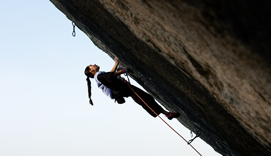 Brooke Raboutou in „Excalibur“  9b+ (c) Crimp Films