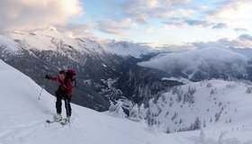 Auf dem breiten Kamm kurz vor dem Gipfel.