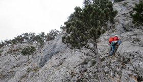 Im oberen Teil des Terzettsteiges