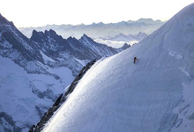 Nicolas Hojac und Philipp Brugger bei ihrer Speedbegehung; Foto: John Thornton