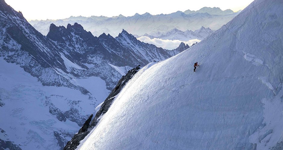 Nicolas Hojac und Philipp Brugger bei ihrer Speedbegehung; Foto: John Thornton