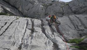 Traumhafter Start in die 1. Seillänge