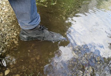 Der Arc‘teryx Vertex Alpine GTX ist dicht