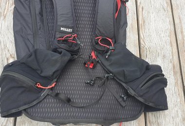 Millet Trilogy Sky 25+ - die vier Netztaschen