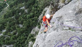 Am Ende der 7. Seillänge