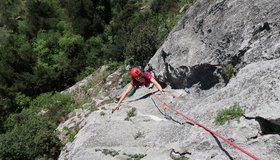 Die tolle Verschneidung in der 3ten Seillänge.