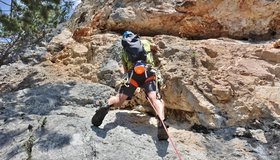 Start in die 3. Seillänge