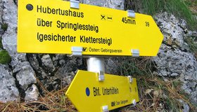 Zustieg zum Springlessteig