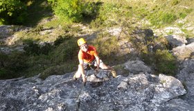 Der Einstieg der Ottenalm-Direttissima