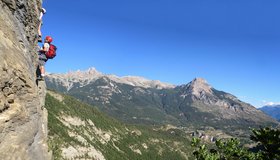 Via ferrata La Balme - Les Vigneaux - Plattenwand.