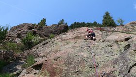Mega schön - die zweite Seillänge von Sunntinomitag - Fernergries Kaunertal