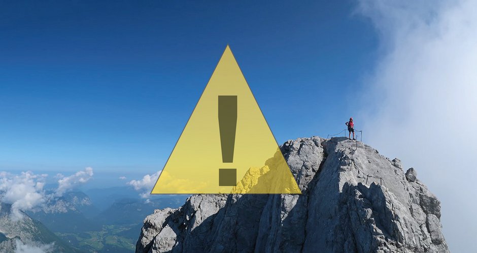 Bei der Watzmannüberschreitung, die auch unqualifiziert geführt wird.