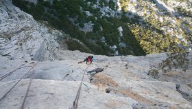 Klin, Anica kuk - Paklenica Klettern - 8. Seillänge