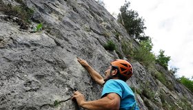 Start in die 2. Seillänge