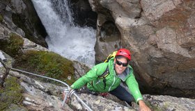 Wilde Wasser Feeling auf dem Klettersteig