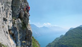 Im oberen Teil (8. SL) der Seconda ondata an der Cima Capi