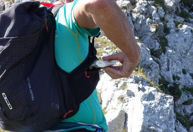 Millet Trilogy Sky 25+ - mit den vier Netztaschen hat man die wichtigsten Dinge jederzeit im Griff