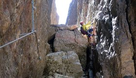 In der engen Schlucht - Vajo Stretto Ferrata - Pasubio