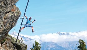 Diese kann man auch auf der anderen Seite klettern - Avventura Klettersteig Speikboden