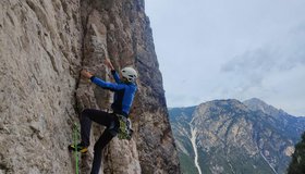  Jakob Steinkasserer in der Route Hot and Cold; Foto Manuel Gietl