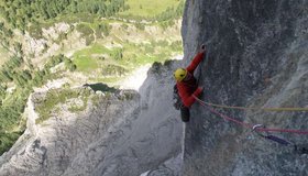 In der siebten Seillänge von "Open Books"