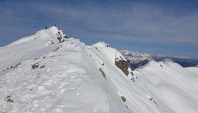 Der Gipfelgrat der Seekarschneid