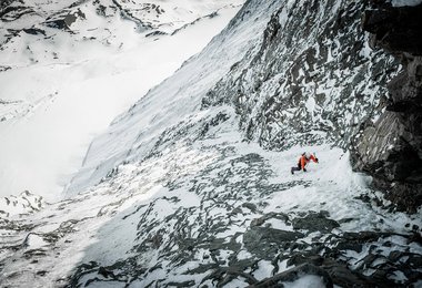 Dani Arnold bei der Speedbegehung Matterhorn Foto: @Thomas Senf