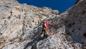 Start in die gute 7. Seillänge