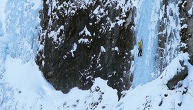 Die steile Länge im rechten Teil - Obstanser Eisfall