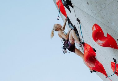 Innsbruck (AUT), 29th June 2025: competes at the Lead final of the IFSC Climbing World Cup in Innsbruck 2025. This photo is for editorial use only. For any additional use please contact communications@ifsc-climbing.org. ©️ Lena Drapella/IFSC